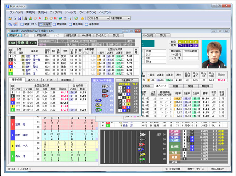 さまざまなデータを閲覧できる