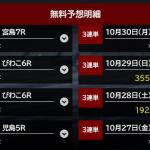4日間の無料予想の結果は2勝6敗