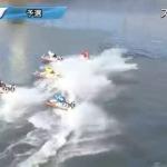 1号艇と3号艇が接触した1周目1Mの様子