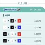 12月17日津8R買い目”>
