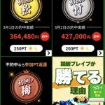 整理されたUIと分かりやすい実績表示